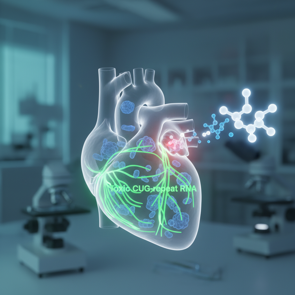 L’ARN toxique pourrait être le moteur central de l’aggravation cardiaque dans la dystrophie myotonique de type 1 — et cela renforce la piste des thérapies ciblant l’ARN