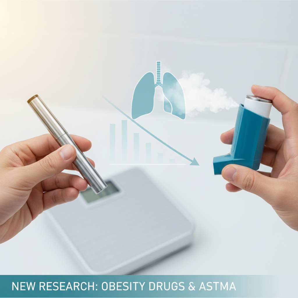 Les nouveaux médicaments contre l’obésité pourraient aider à mieux contrôler l’asthme chez certains patients, mais les preuves restent indirectes